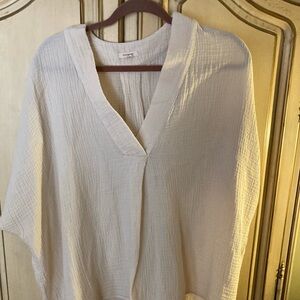 Suunday 100% cotton tops lot of 2 pink and white